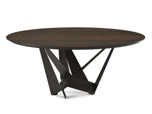 SKORPIO ROUND - Round wooden table _ Cattelan Italia